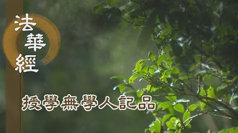 《法華經 授學無學人記品》- 阿難因緣 持法不忘 - 第1179集