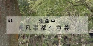 生命中凡事都有意義