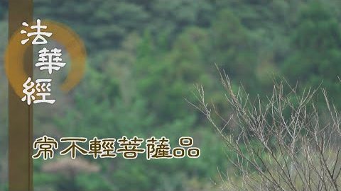 《法華經 常不輕菩薩品》能知見聞 方得思修 - 第1726集