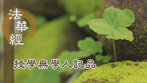 《法華經 授學無學人記品》- 護持法藏 深重之願 - 第1181集